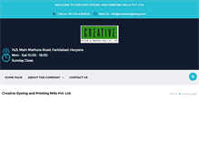 Tablet Screenshot of creativedyeing.com